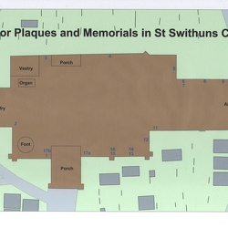 Plan for the Interior Church Memorials