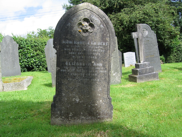 NAME: Gilbert Elizabeth Ann BORN: 1850 DIED: 1902 AGE: 52 Of Thorndon. Wife of John Rowell.
NAME: Gilbert John Rowell BORN: 1842 DIED: 1923 AGE: 81 Of Thorndon. Husband of Elizabeth Ann Gilbert
South East Section_20100728_0158.JPG